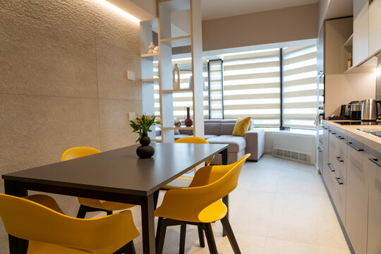 Stylish apartment interior.