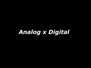 Fototapeta na wymiar Analog x digital
