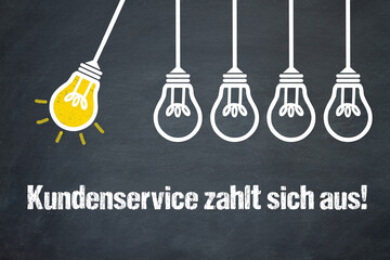 Fototapeta premium Kundenservice zahlt sich aus 