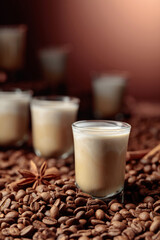 Irish cream and coffee liquor.