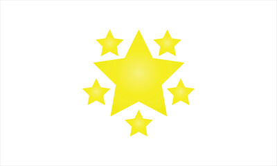 golden star award icon on white background