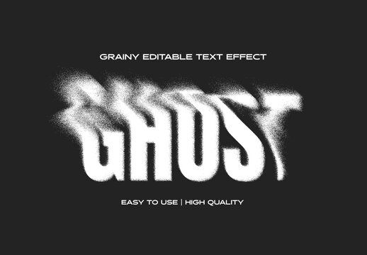 Grain Ghost Text Effect