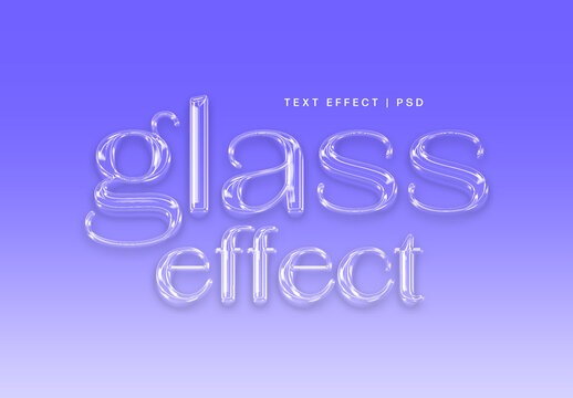 Glass Text Effect