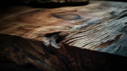 Rustic Charm: The Aesthetic of an Old Brown Wood Texture by Generative AI