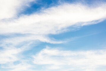 Naklejka na ściany i meble Blue daylight summer sky as nature background.