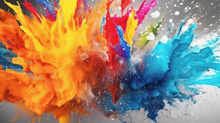 An explosion of colorful colors - background