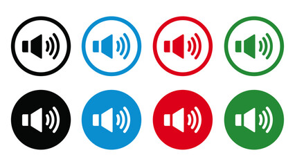 Speaker volume flat vector icon. for graphic design, logo, web site, social media, mobile app