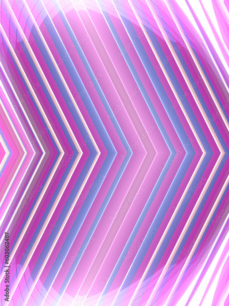 Poster luminous background with multicolored stripes. diagonally gradient waves. 3d rendering digital illus