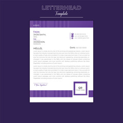 Modern Creative & Clean Business-Style Letterhead Template Design For Your Corporate Project. 