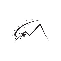 Fototapeta premium Set of vector mountain and outdoor adventures logo