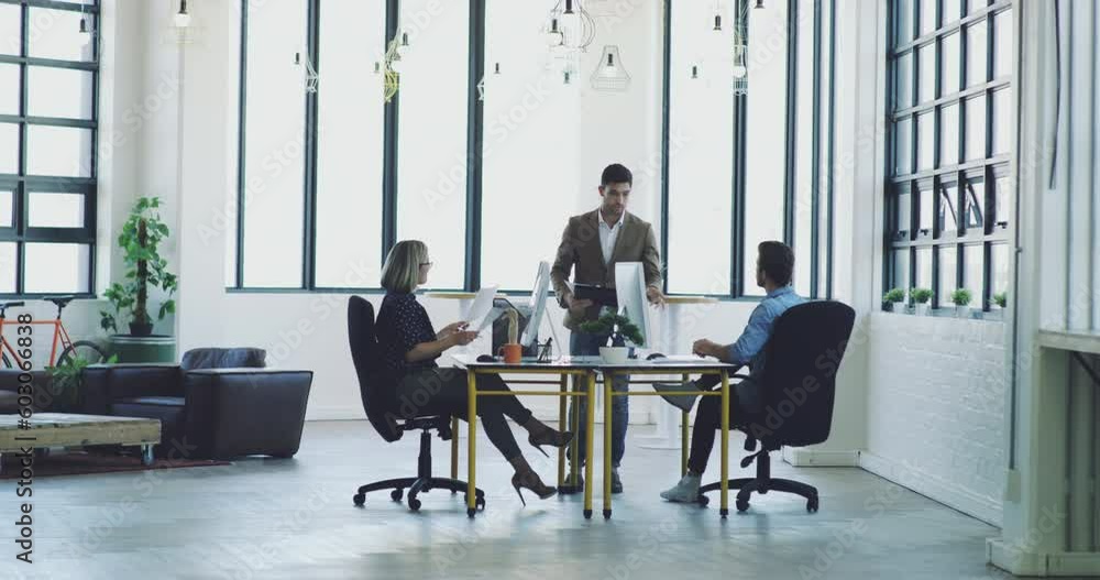 Fototapete Office building, research or programmer team working for cybersecurity, app coding or data analysis. Hacker, developer or employee on tech for software code, programming or startup analytics review