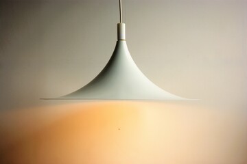 Trumpet shaped hanging lamp. Mid century design from the 1970s.