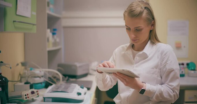 Scientist Working in Medical Laboratory Cancer Research Covic 19 Pandemic