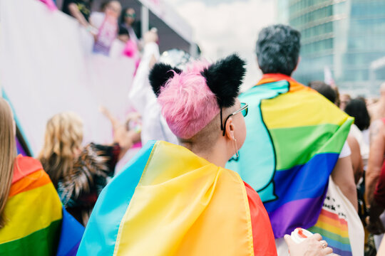 Pride Procession from the back