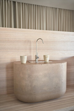 Lumber design of tap sink
