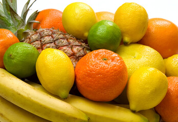 close-up view of some tropical fruits