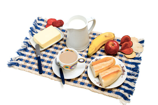 Brazilian Breakfast, milk bread and butter
