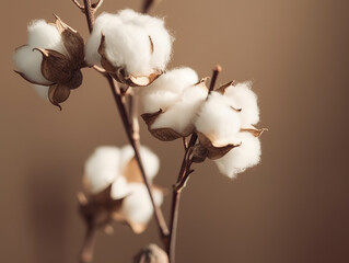Dried cotton plant.