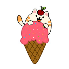 Ice cream cat 