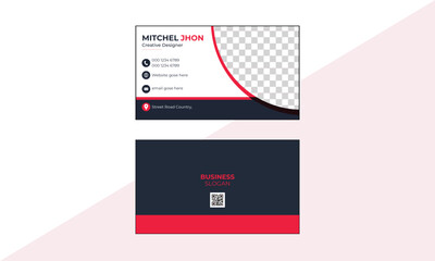 Fototapeta na wymiar Corporate business Card modern design perfect for creative professional business, marketing, business proposal, promotion, advertise, publication, cover page. new digital marketing Business Card set