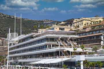 New and old buildings in Monte Carlo Monaco