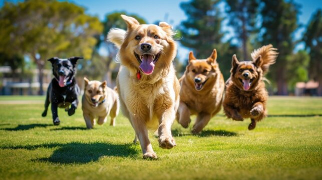 group of dogs