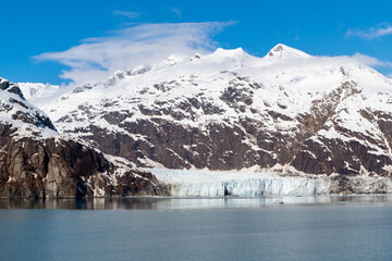 Margerie Glacier is a 21 mi long tidewater glacier in Glacier Bay, Alaska, United States within the boundaries of Glacier Bay National Park and Preserve. 