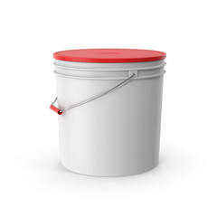 White plastic bucket with lid © Aaron Builders