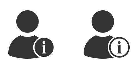Personal information vector icons.  User information icons