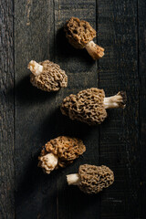 Morel mushrooms.