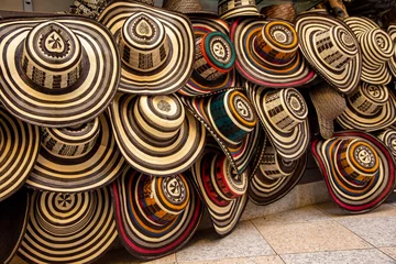 Foto op Canvas vueltiao hat from colombia Colombian culture, traditional Colombian crafts © photoworld