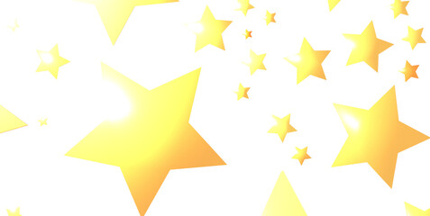 Obraz premium XMAS Stars - Holiday golden decoration, glitter frame isolated -