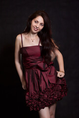 Obraz premium Young attractive brunette caucasian woman lifestyle