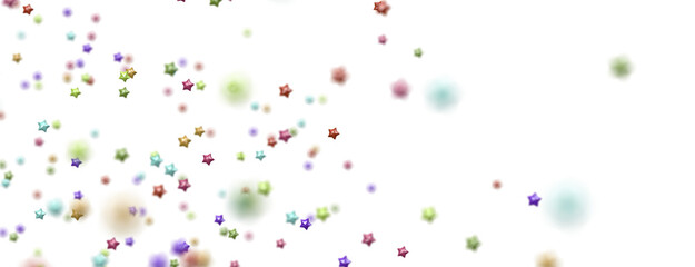 The stars background with sparkle lights confetti falling is a magical sight,