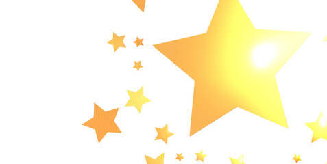 XMAS Banner with golden decoration. Festive border with falling glitter dust and stars.