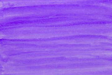 Purple color watercolor painting brush stroke background. hand painted by brush