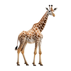 Fototapety  giraffe on a transparant background, PNG, Generative Ai