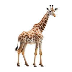 Poster Im Rahmen giraffe on a transparant background, PNG, Generative Ai © purich