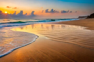 Meer im Sonnenuntergang