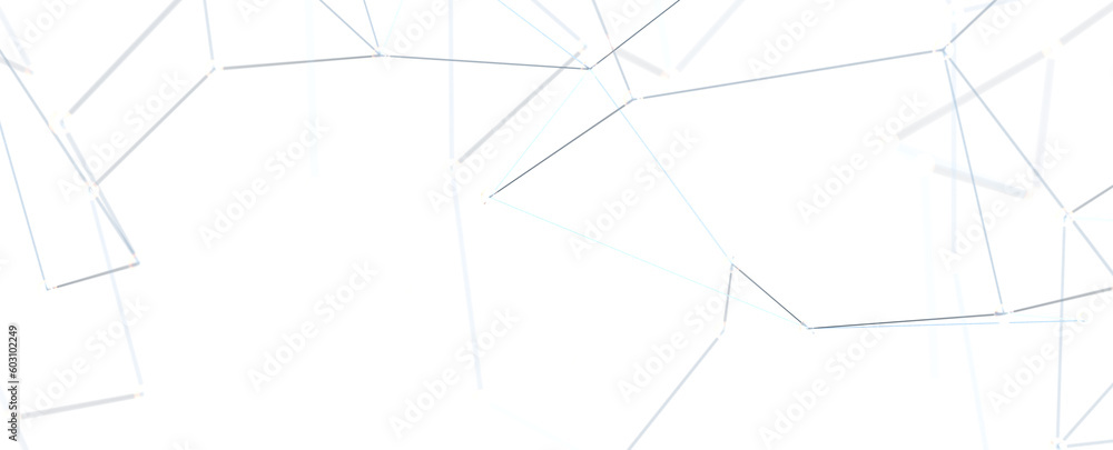 Aufkleber Abstract digital background of points and lines. Glowing plexus. Big data. Network or connection. - PNG transparent