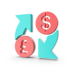 Obraz premium Money exchange icon