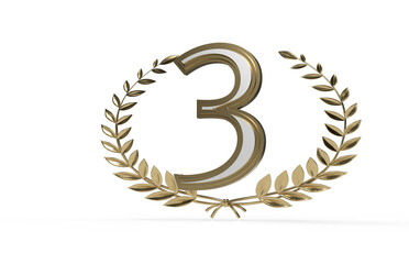 Glorious Third: Jaw-Dropping 3D Illustration Showcasing Third Place Award