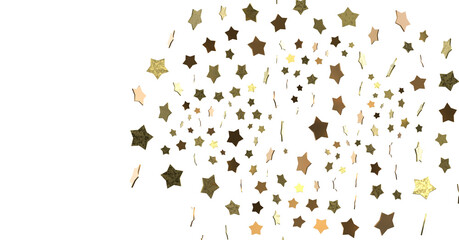 XMAS Holiday golden decoration, glitter frame isolated - (PNG transparent)