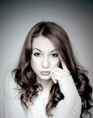 portrait of beautiful lady