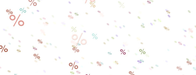 Blurred sale background. 3d - PNG transparent