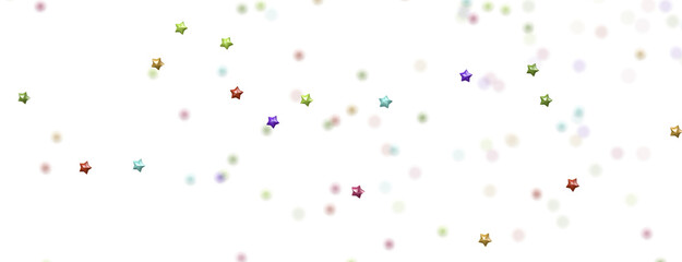 XMAS Stars - Banner with golden decoration. Festive border with falling glitter dust and stars.  png transparent