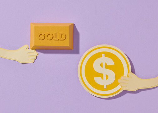 Commodity trading investment of gold and money