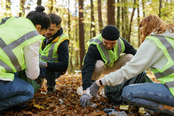 Social movement awareness garbage protection woodland nature plastic