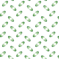 Ditzy Green Spinning Ellipses Seamless Vector Repeating Pattern