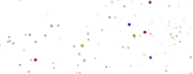 colorful XMAS Stars - A whirlwind of golden snowflakes and stars. New